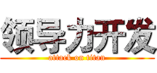 领导力开发 (attack on titan)