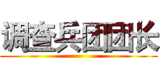 调查兵团团长 ()
