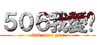 ５０６我愛你 (506  love you)