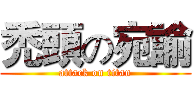 禿頭の宛諭 (attack on titan)