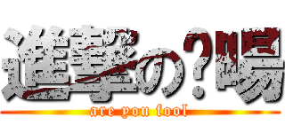 進撃の啟暘 (are you fool)