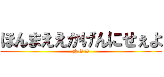 ほんまええかげんにせぇよ (H E S)