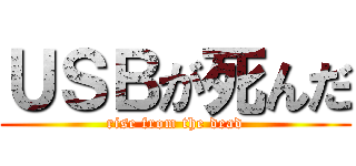 ＵＳＢが死んだ (rise from the dead)