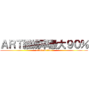 ＡＲＴ継続率最大９０％ (attack on titan)