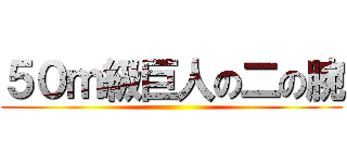 ５０ｍ級巨人の二の腕 ()