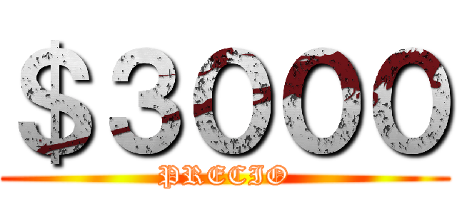 ＄３０００ (PRECIO)