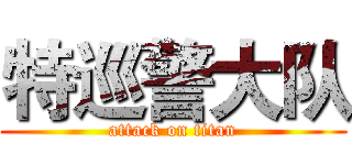 特巡警大队 (attack on titan)