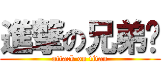 進撃の兄弟擋 (attack on titan)