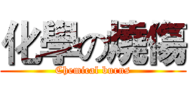化學の燒傷 (Chemical burns)