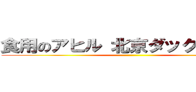 食用のアヒル 北京ダックうまいです ()