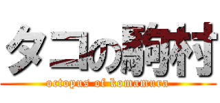 タコの駒村 (octopus of komamura)