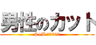 男性のカット (S+B ￥3300)