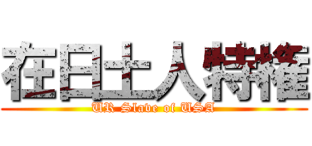 在日土人特権 (UR Slave of USA)