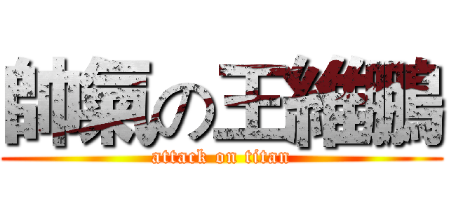 帥氣の王維鵬 (attack on titan)