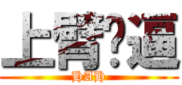 上臂傻逼 (HAH)