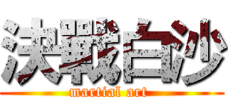 決戰白沙 (martial art )