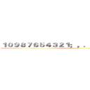 １０９８７６５４３２１；，．｜｜…；：；？！‘’ ()