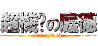 超機掰の庭德 (son of bitch)