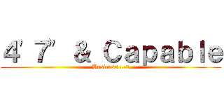 ４'７" ＆ Ｃａｐａｂｌｅ (Business 1-2)