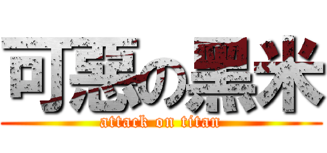 可惡の黑米 (attack on titan)