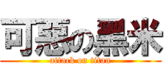 可惡の黑米 (attack on titan)