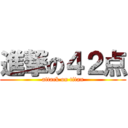 進撃の４２点 (attack on titan)