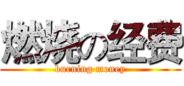 燃烧の经费 (burning money)