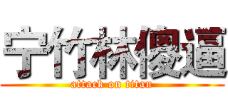宁竹林傻逼 (attack on titan)