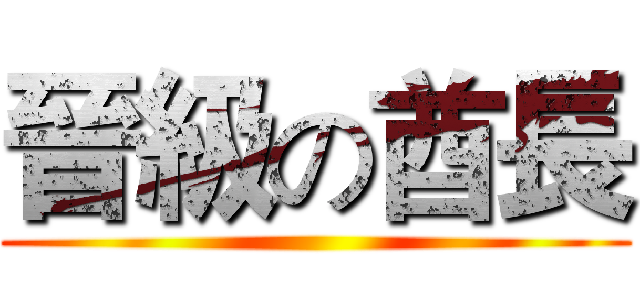 晉級の酋長 ()