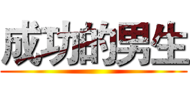成功的男生 ()