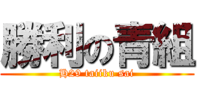 勝利の青組 (H29 taiiku sai)