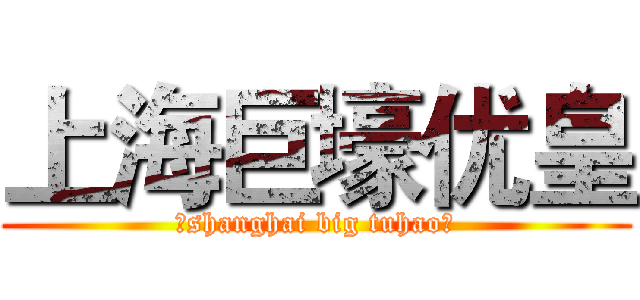 上海巨壕优皇 (￡shanghai big tuhao￡)