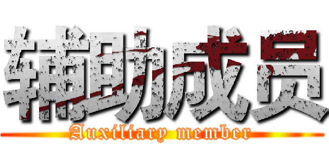 辅助成员 (Auxiliary member)