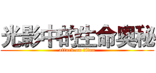 光影中的生命奥秘 (attack on titan)