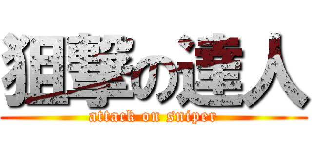 狙撃の達人 (attack on sniper)