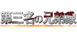 第三名の兄弟象 (Third on Elephant Brothers)
