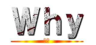 Ｗｈｙ (何故)