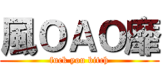 風ＯＡＯ靡 (fuck you bitch)