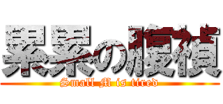 累累の腹禎 (Small M is tired)