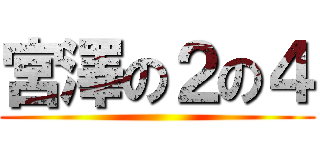 宮澤の２の４ ()