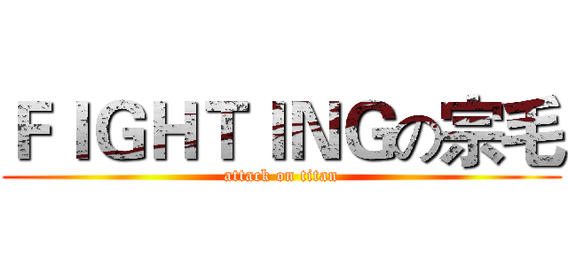 ＦＩＧＨＴＩＮＧの宗毛 (attack on titan)