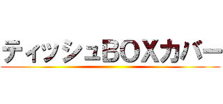 ティッシュＢＯＸカバー ()