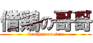 借鶏の哥哥 (brother on sex)