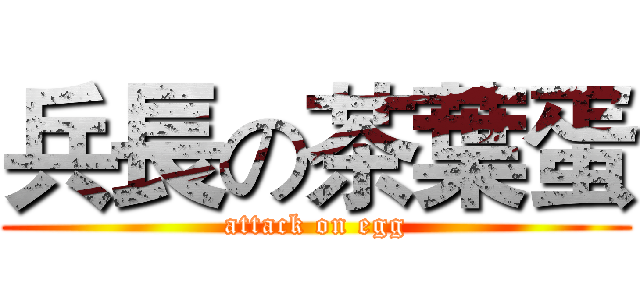 兵長の茶葉蛋 (attack on egg)
