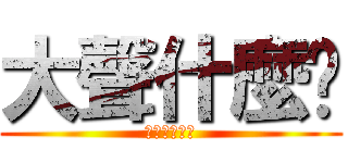 大聲什麼啦 (公道價八萬一)