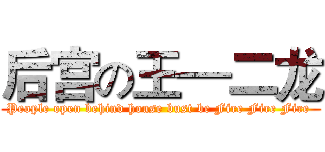 后宫の王—二龙 (People open behind house bust be Fire Fire Fire )