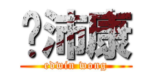 黃沛康 (edwin wong)