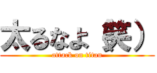 太るなよ（笑） (attack on titan)