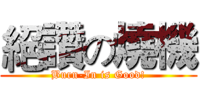 絕讚の燒機 (Burn-In is Good!)