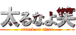 太るなよ笑 (attack on titan)